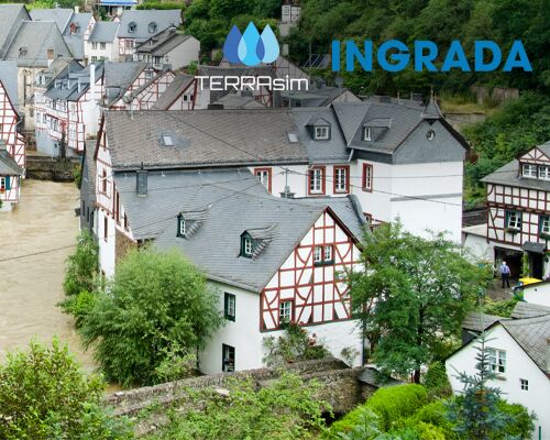 INGRADA Starkregen- und Fließpfadkarten - Zusammenarbeit mit TERRAsim