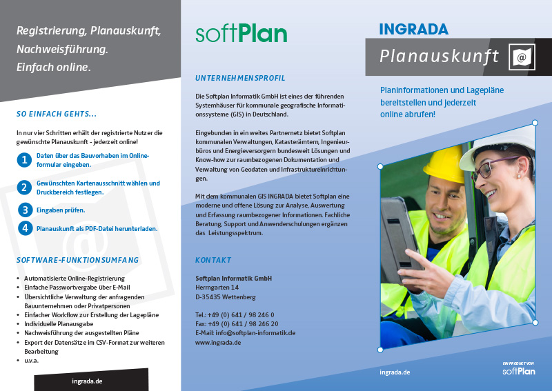 INGRADA Online-Planauskunft - Flyer Flyer - INGRADA Online-Planauskunft