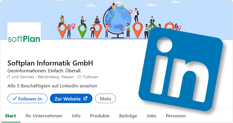 Softplan Unternehmensprofil auf LinkedIn